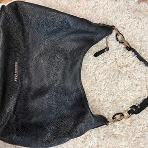 Michael Kors Black Leather Hobo Bag